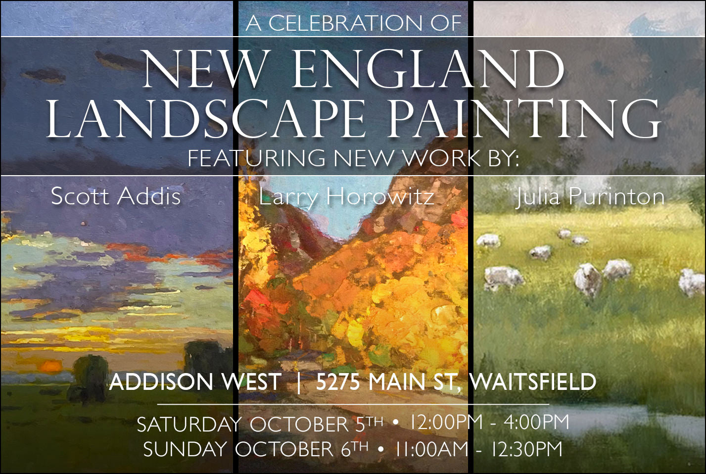 New England Landscape Painting with Edgewater Gallery