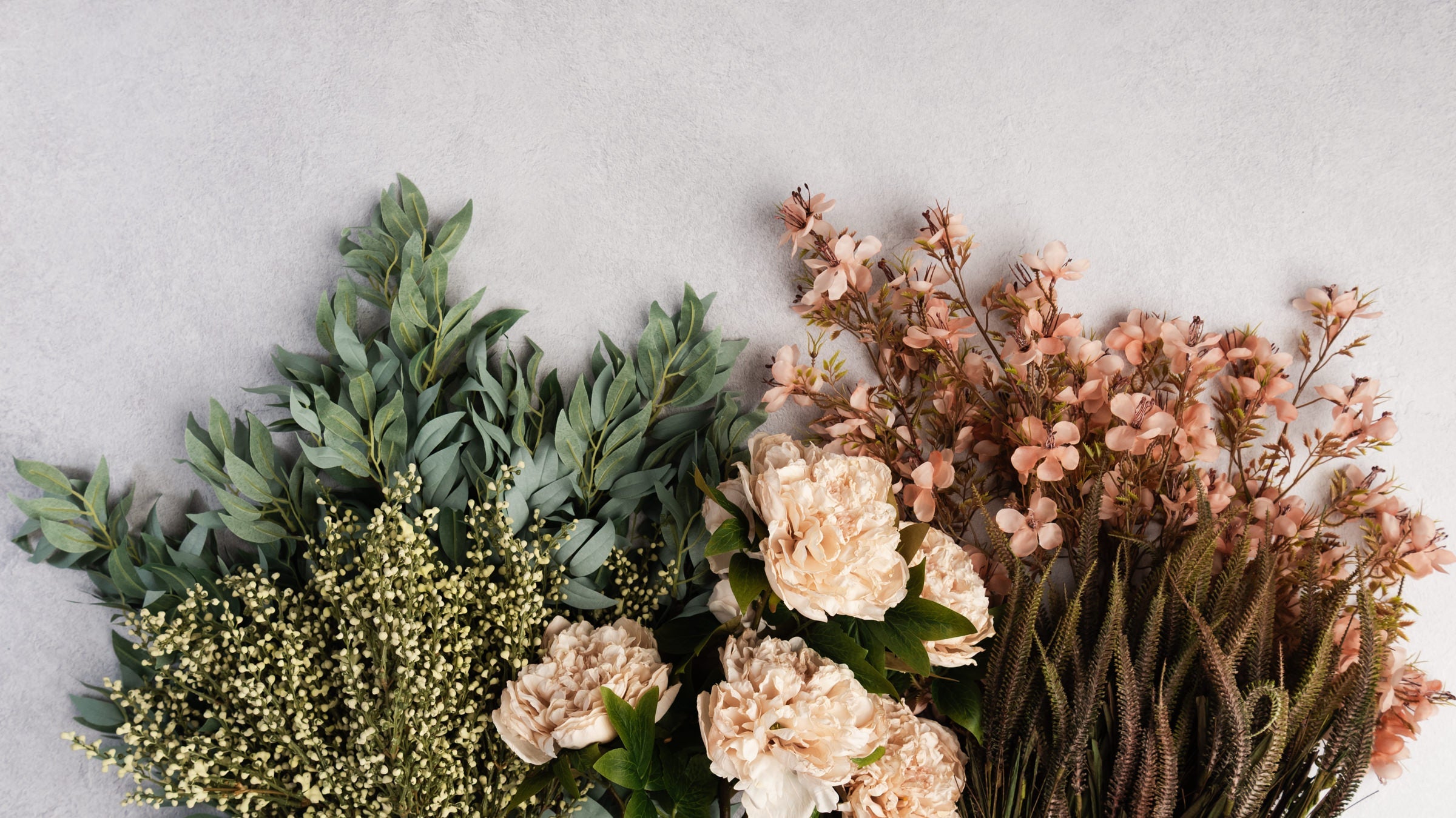 Faux Florals collection on a white background at Addison West