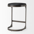 Tyler Counter Stool in Black Leather - Addison West 