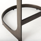 Tyler Counter Stool in Black Leather - Addison West 