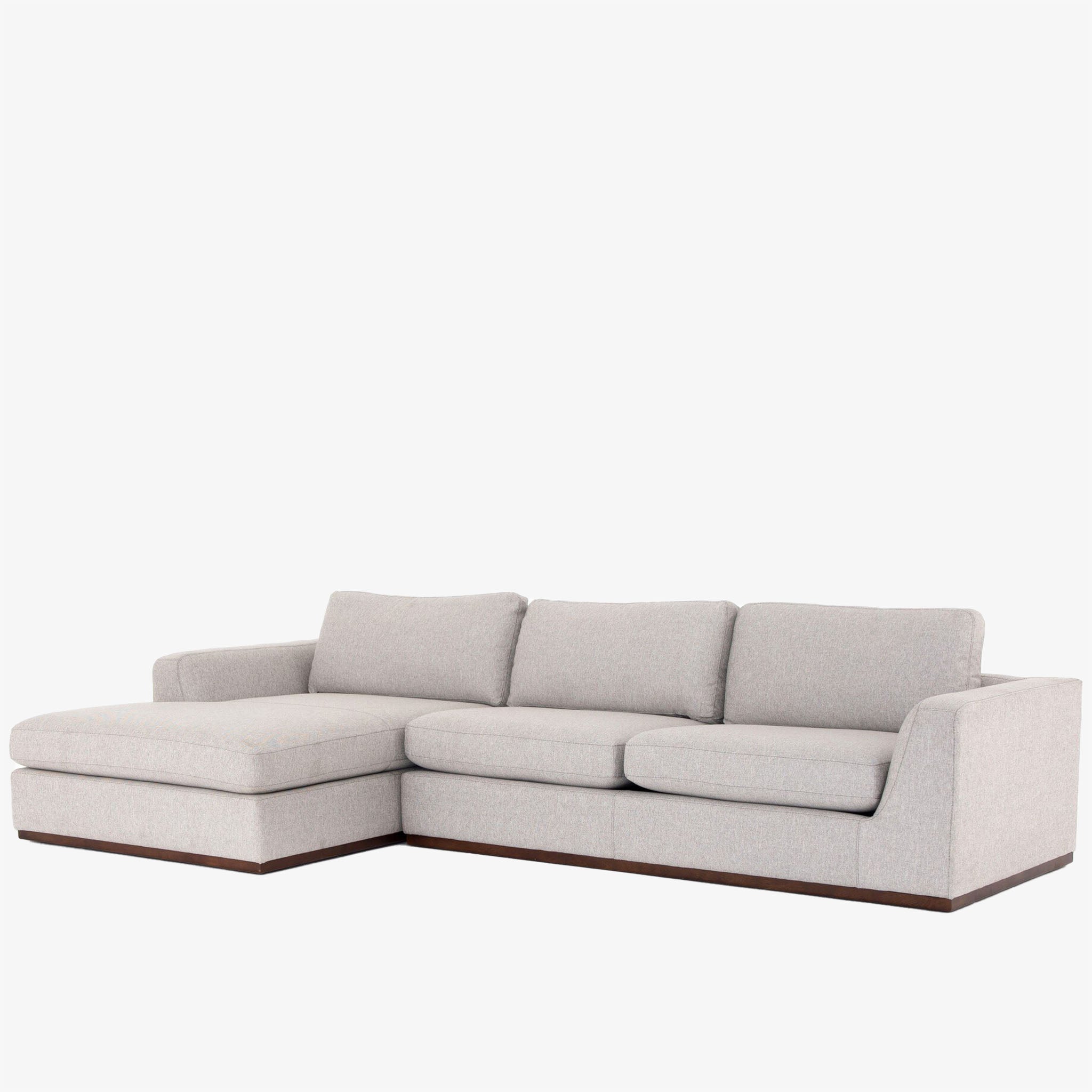 Four Hands Colt 2-Piece Sectional in Aldred Silver Left Chaise - Addison West 