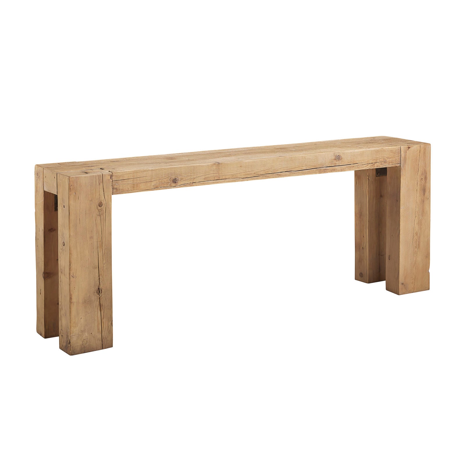 Furniture classics Ranger Reclaimed Console Table on a white background at Addison West