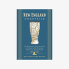 Front cover of New England Cocktails book on a white background