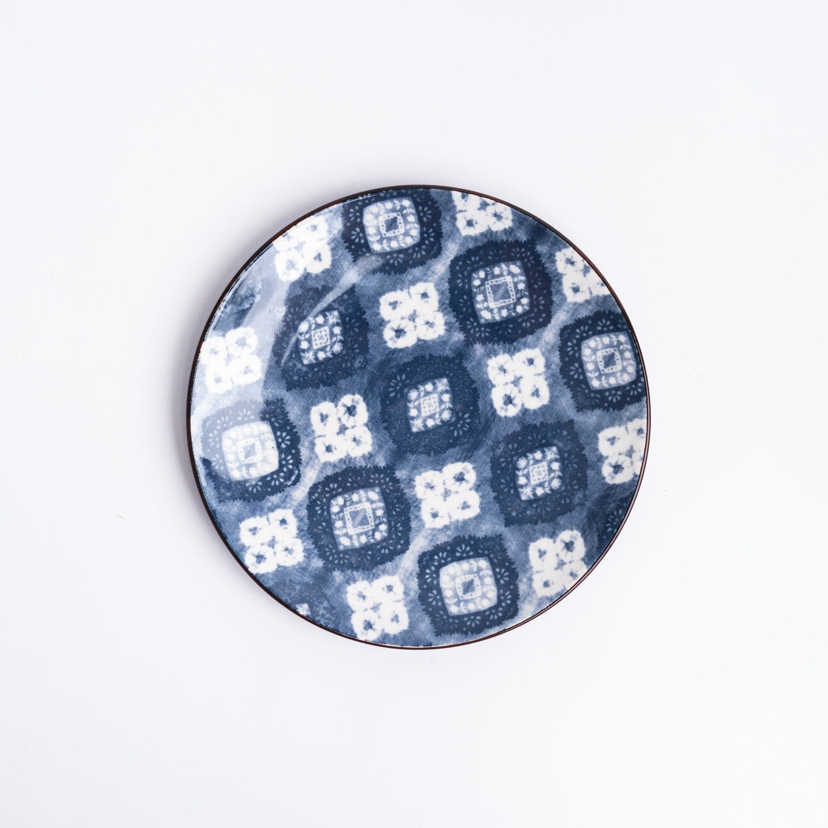 Indigo Plate on a white background