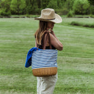 Coronado Canvas and Willow Basket Tote - Addison West 