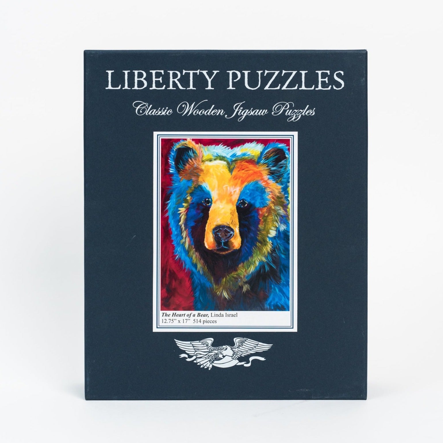 Liberty Puzzles The Heart of a Bear on a white background