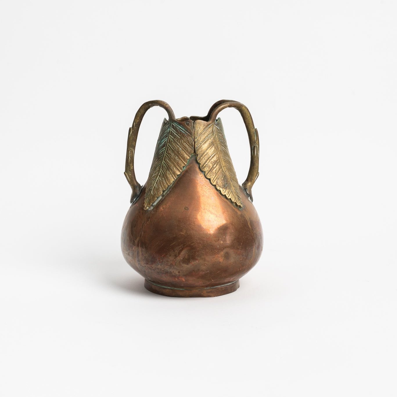 Vintage Copper and Brass Deco Vase - Addison West 