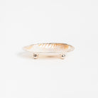 Felicity Footed Shell Dish on a white background at Addison West