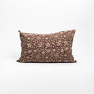 Meera Block Print burgundy and cream Pillow 16x24 - Addison West 