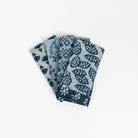 Vermont Handmade Napkins in Indigo on a white background