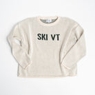 Town Pride Ski VT Sweater in Green on a white background at Addison West