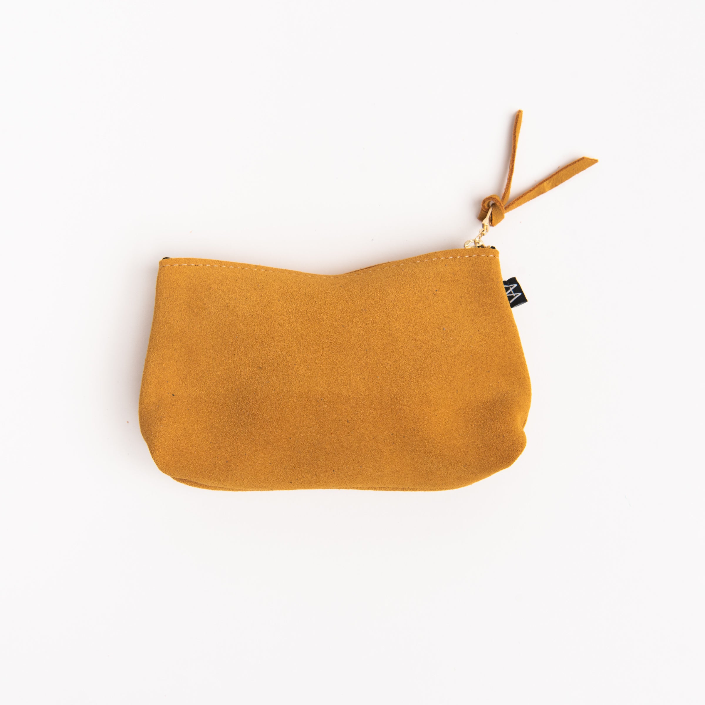 Bardot Makeup Clutch - Tumeric on a white background at Addison West