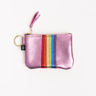 Rainbow Pouch - Rose on a white background at Addison West