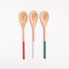 ILOVERMONT Wooden Spoons in varying colors on a white background at Addison West