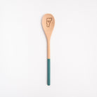 ILOVERMONT Wooden Spoon - Teal on a white background at Addison West