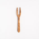 Olive Wood Appetizer Fork on a white background at Addison West