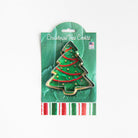 Christmas Tree Cookie Cutter with Recipe Card on a white background at Addison West