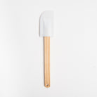 10 Inch Wood Spatula in White on a white background at Addison West