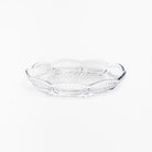 Pressed Glass Scalloped Plate on a white background at Addison West