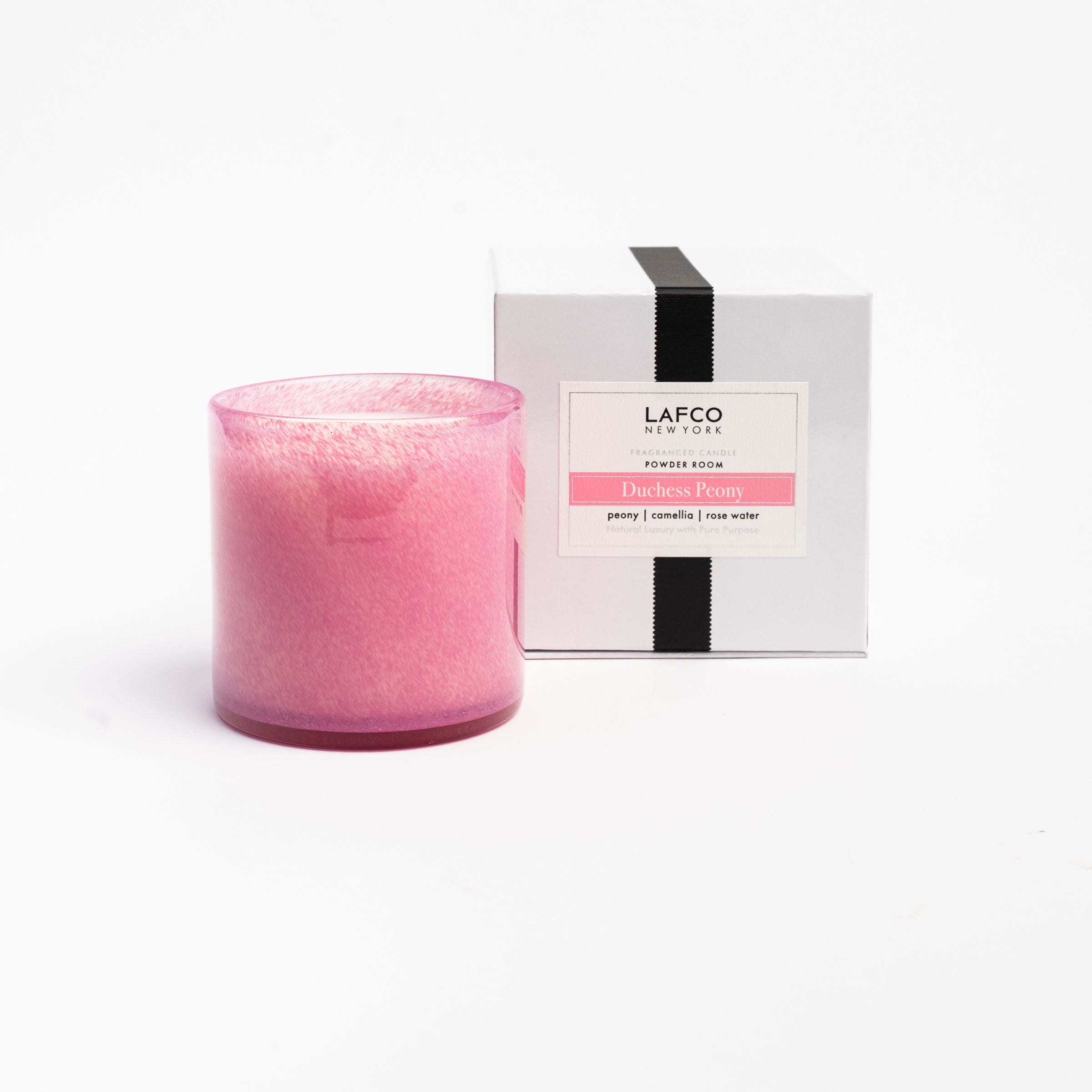 Lafco Duchess Peony Signature Candle on a white background at Addison West