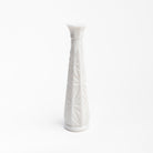 Vintage Starburst Milk Glass Bud Vase on a white background at Addison West