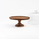 Fluted Glass Cake Stand on a white background at Addison West