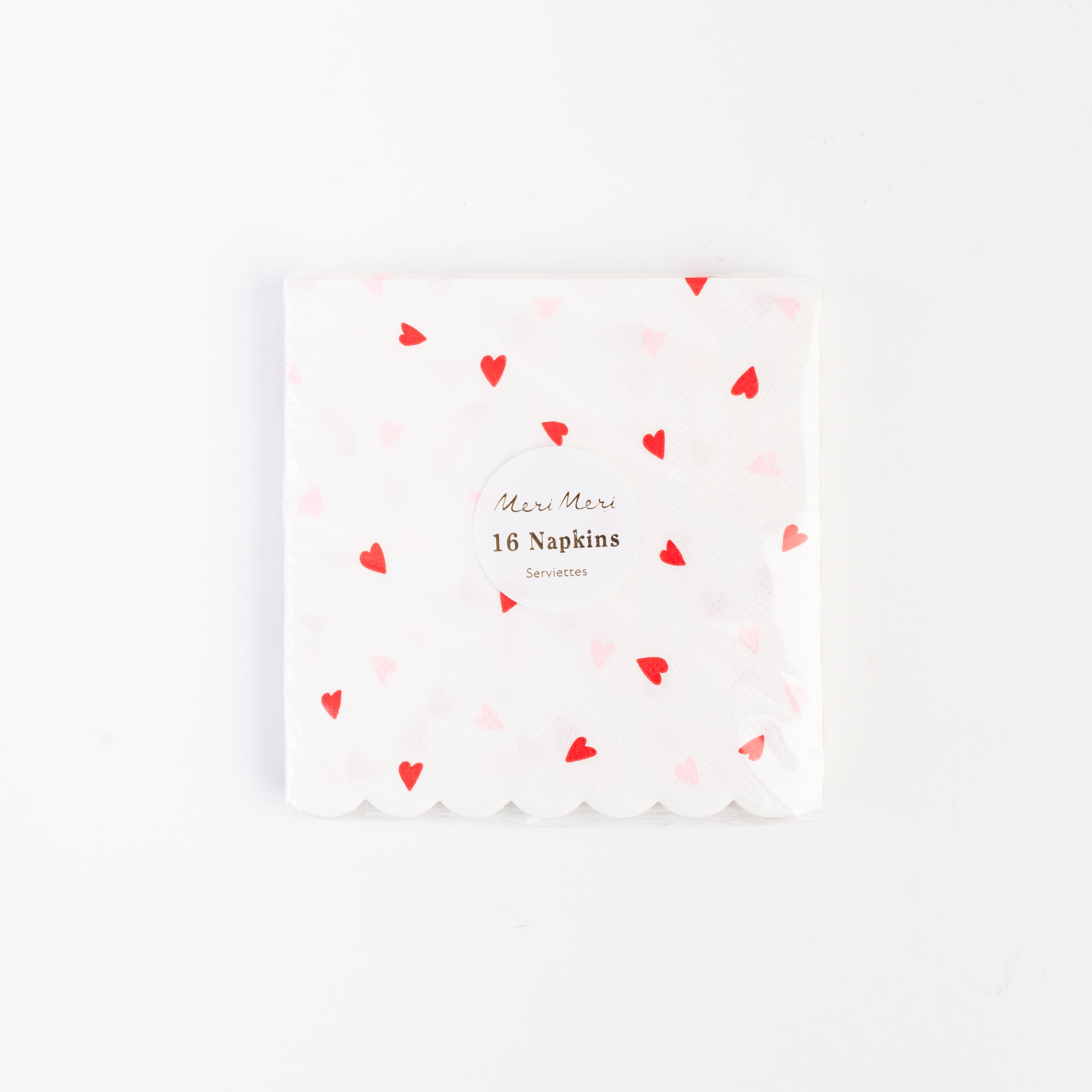 Heart Pattern Napkins on a white background at Addison West