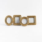 Golden Beaded Picture Frames on a white background at Addison West