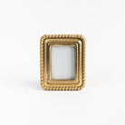 Rectangular Golden Beaded Picture Frame on a white background at Addison West