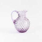 Lila Hobnail Pitcher on a white background at Addison West