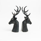 Stag Bookends on a white background at Addison West.