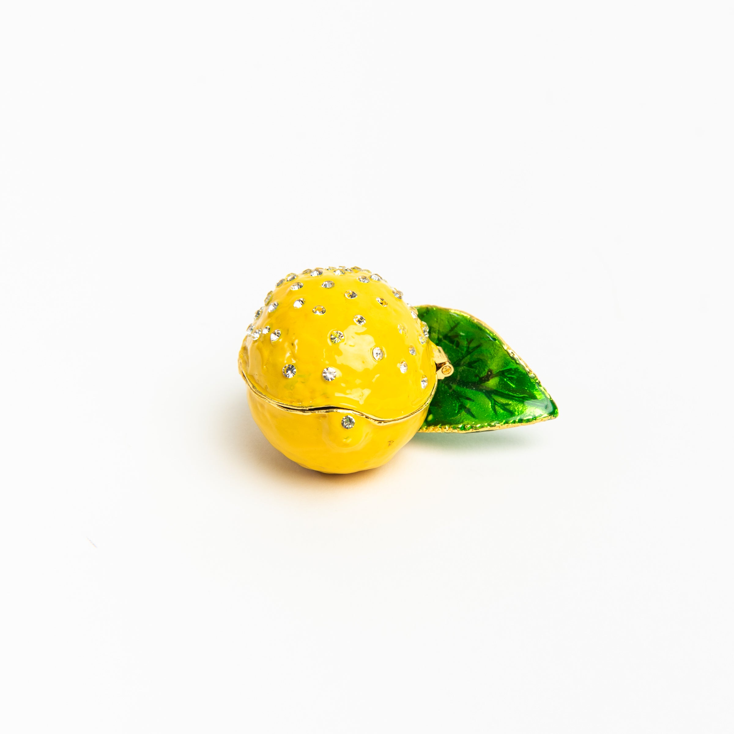 Lemon Trinket Box on a white background at Addison West