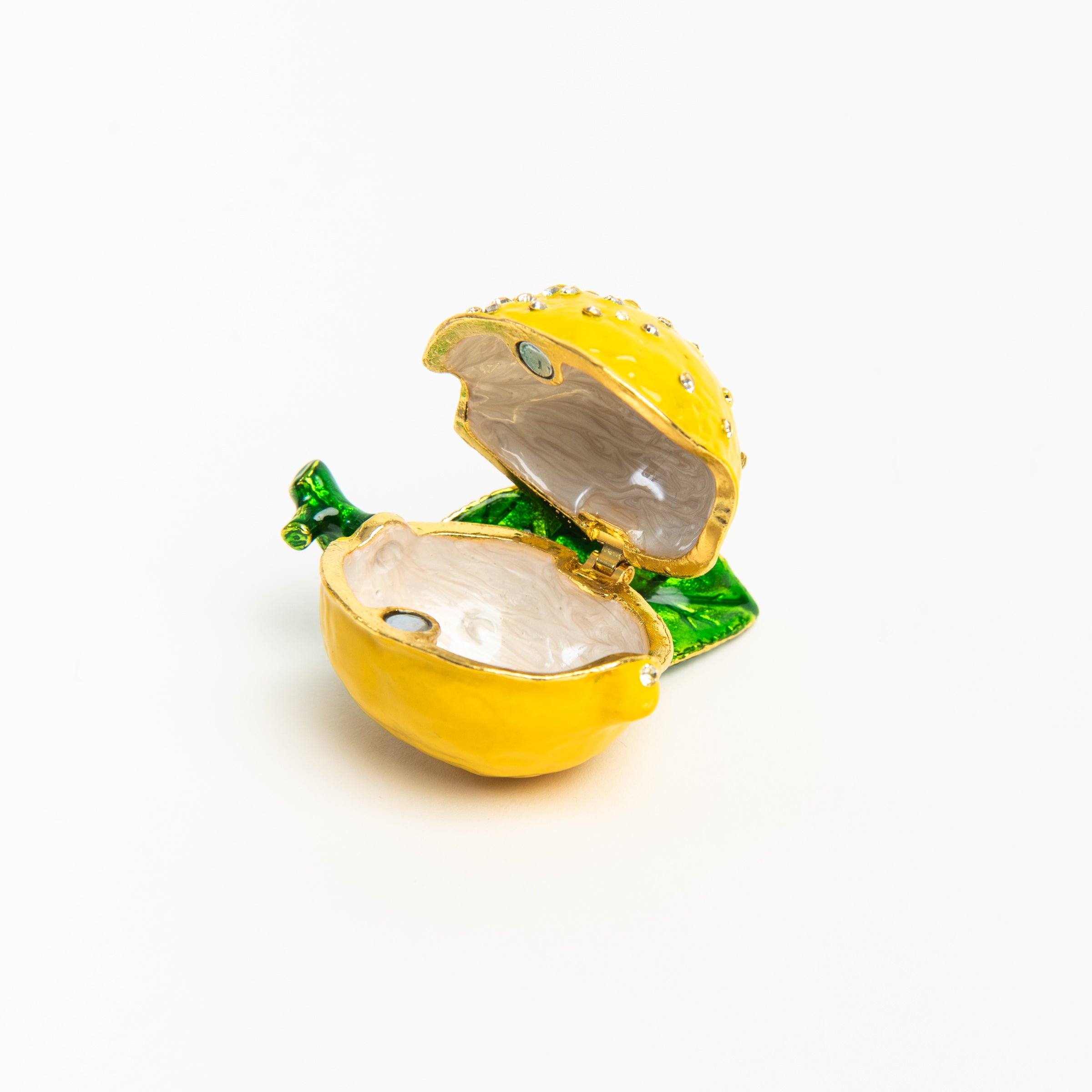 Lemon Trinket Box on a white background at Addison West