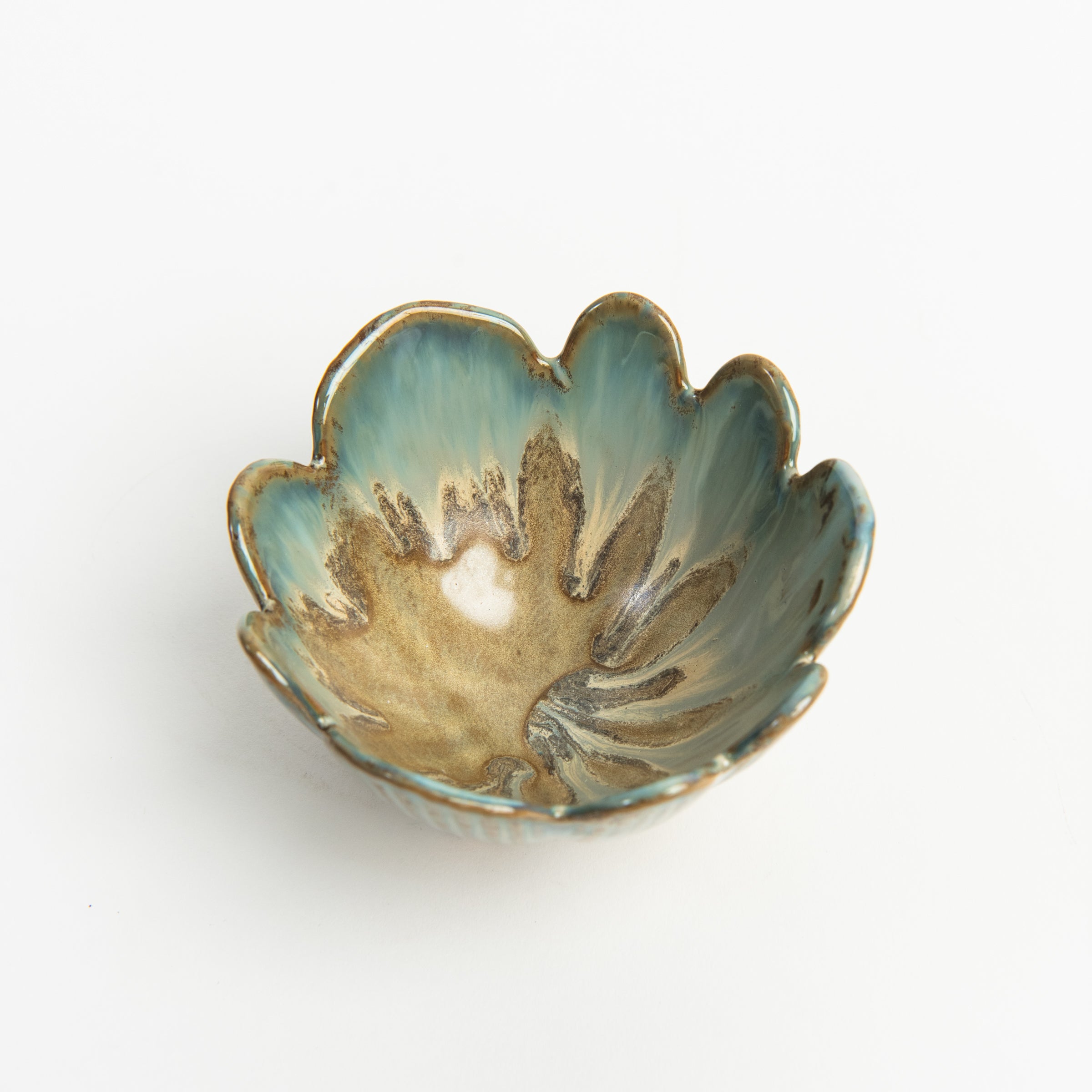 Porcelain Flower Bowl on a white background at Addison West