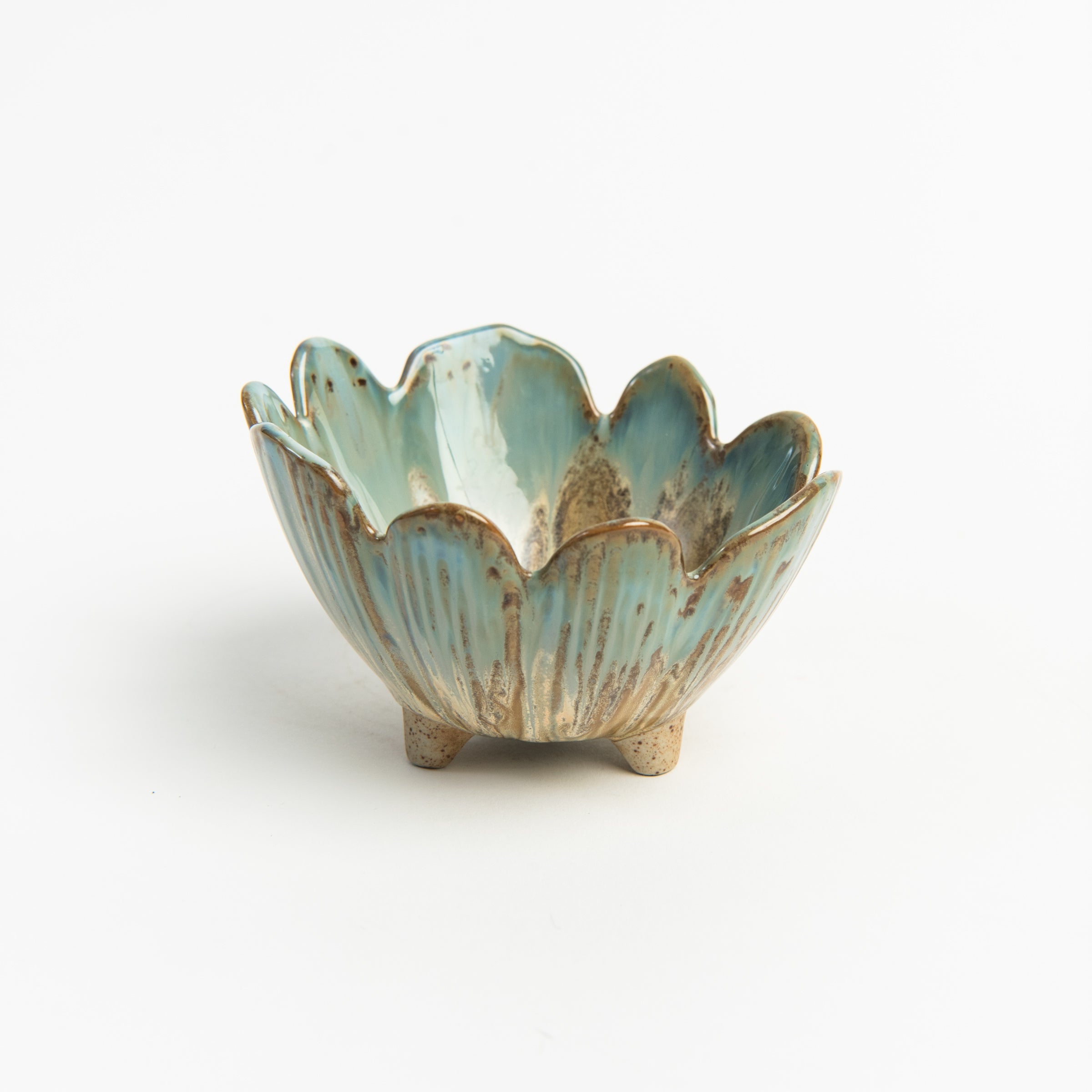 Porcelain Flower Bowl on a white background at Addison West