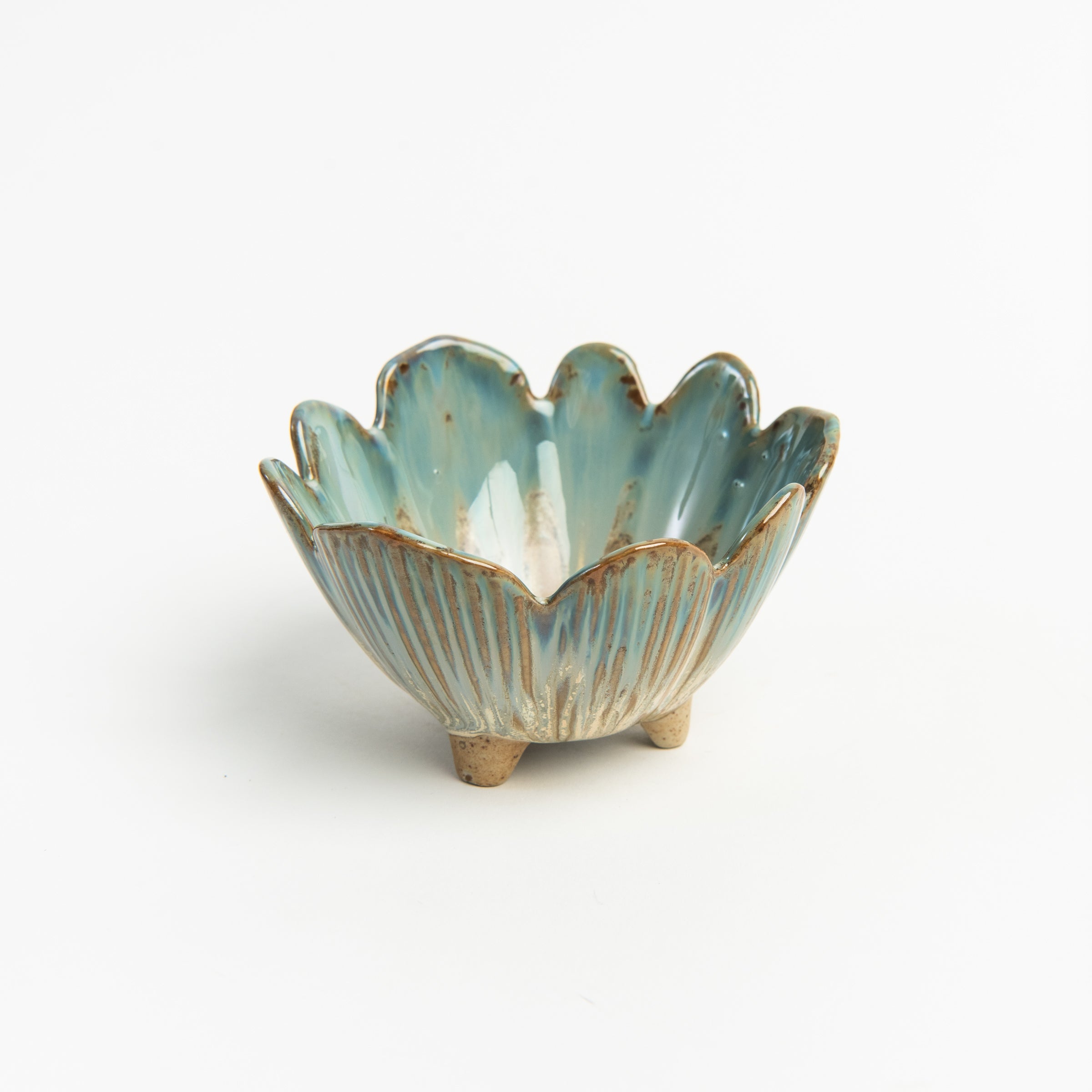 Porcelain Flower Bowl on a white background at Addison West