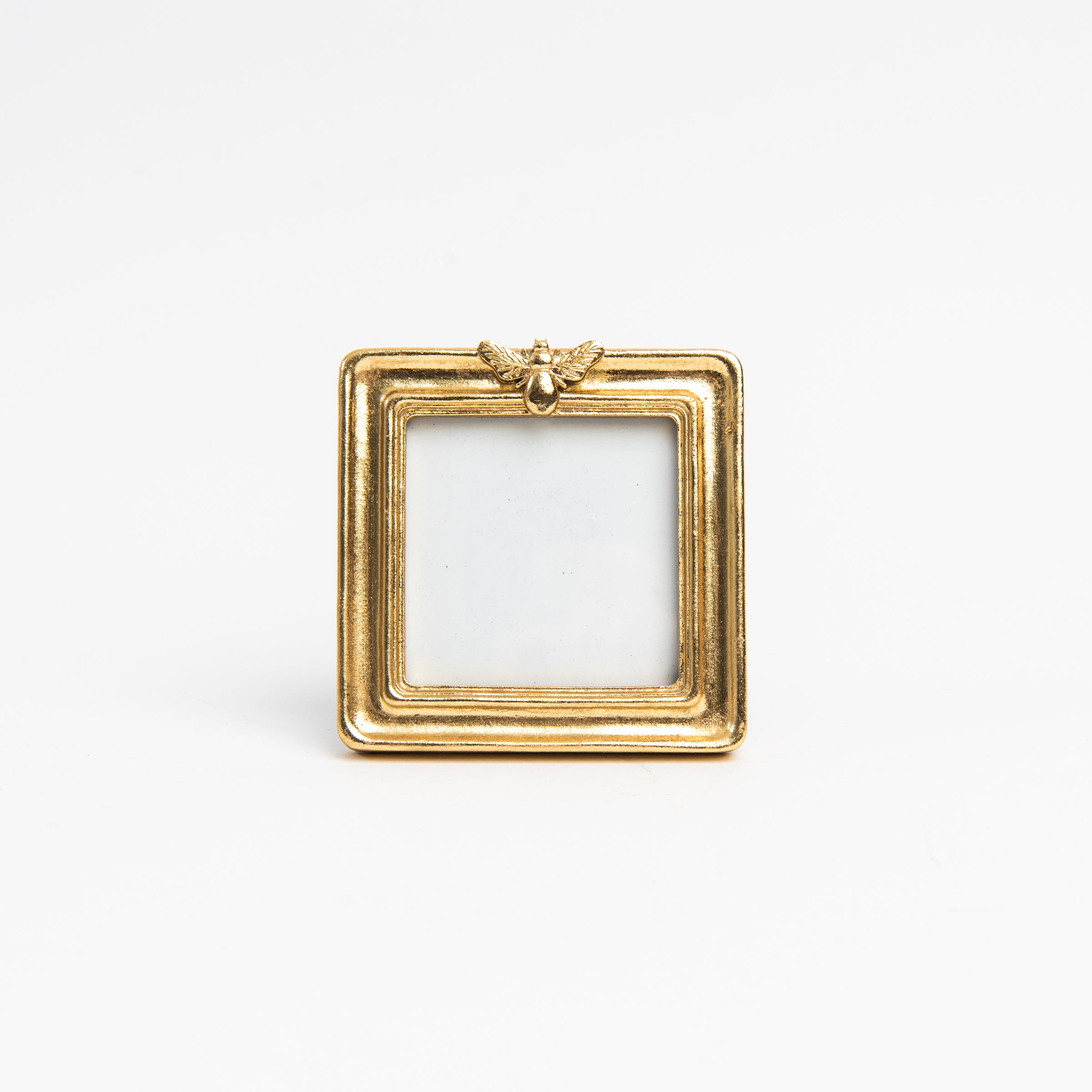 Square Golden Bee Picture Frames on a white background at Addison West