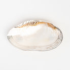 Felicity Footed Shell Dish on a white background at Addison West