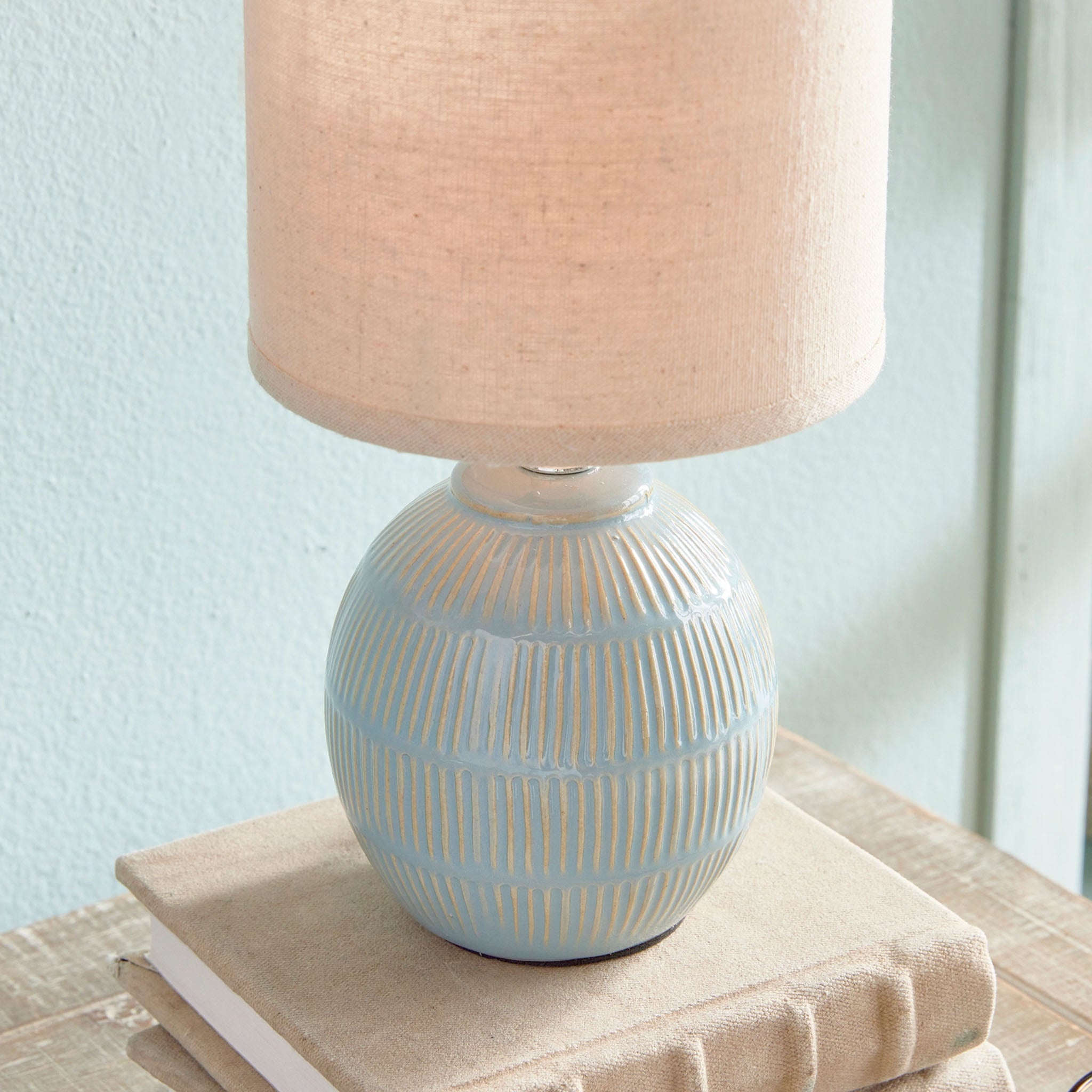 Althea Mini Lamp in Soft Blue - Addison West 