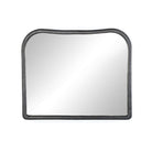 Amber Lewis x Four Hands Patz Mantel Mirror in Black Antique on a white background at Addison West