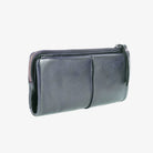 Latico Leathers Andi Wallet in Denim on a white background