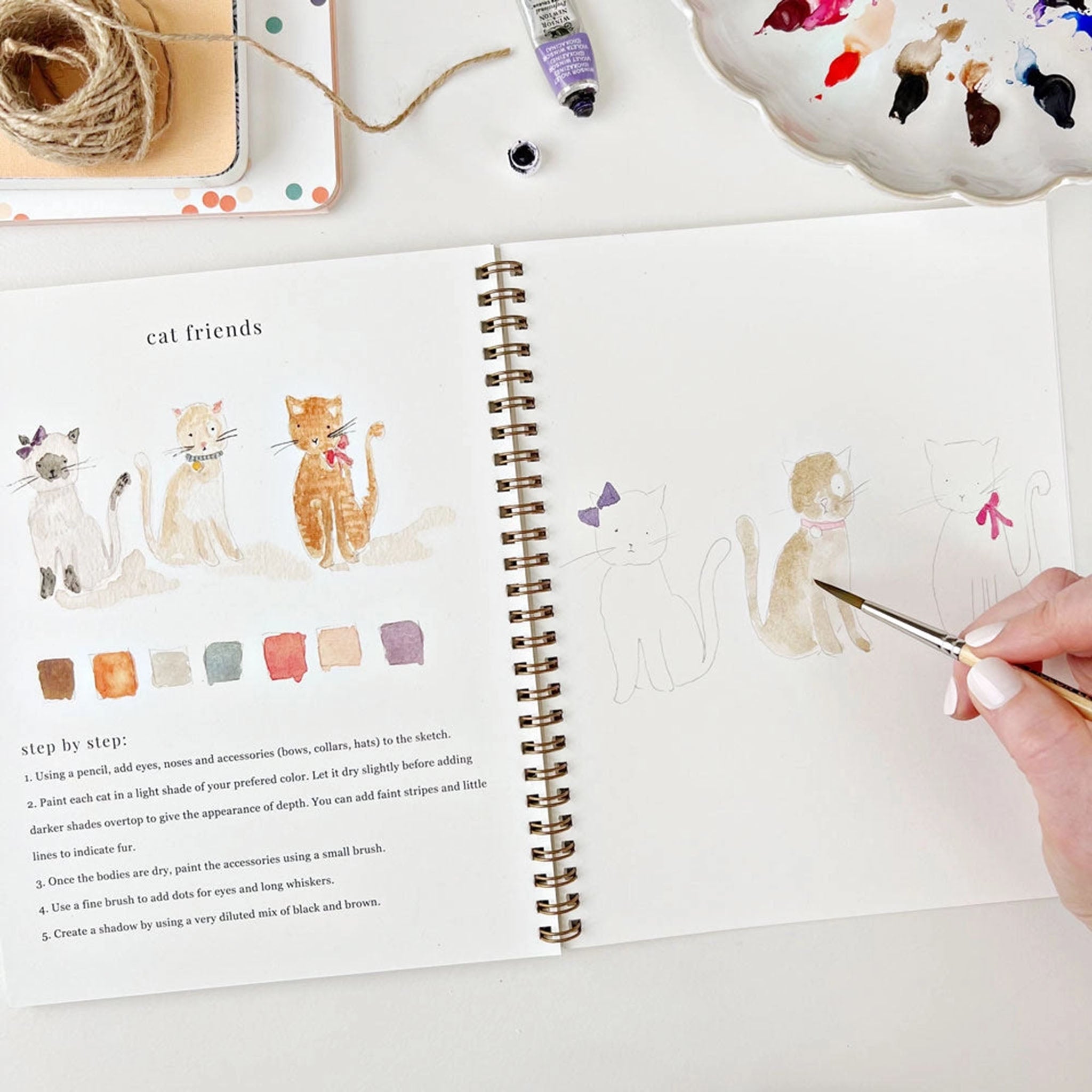 Animals Watercolor Workbook - Addison West 