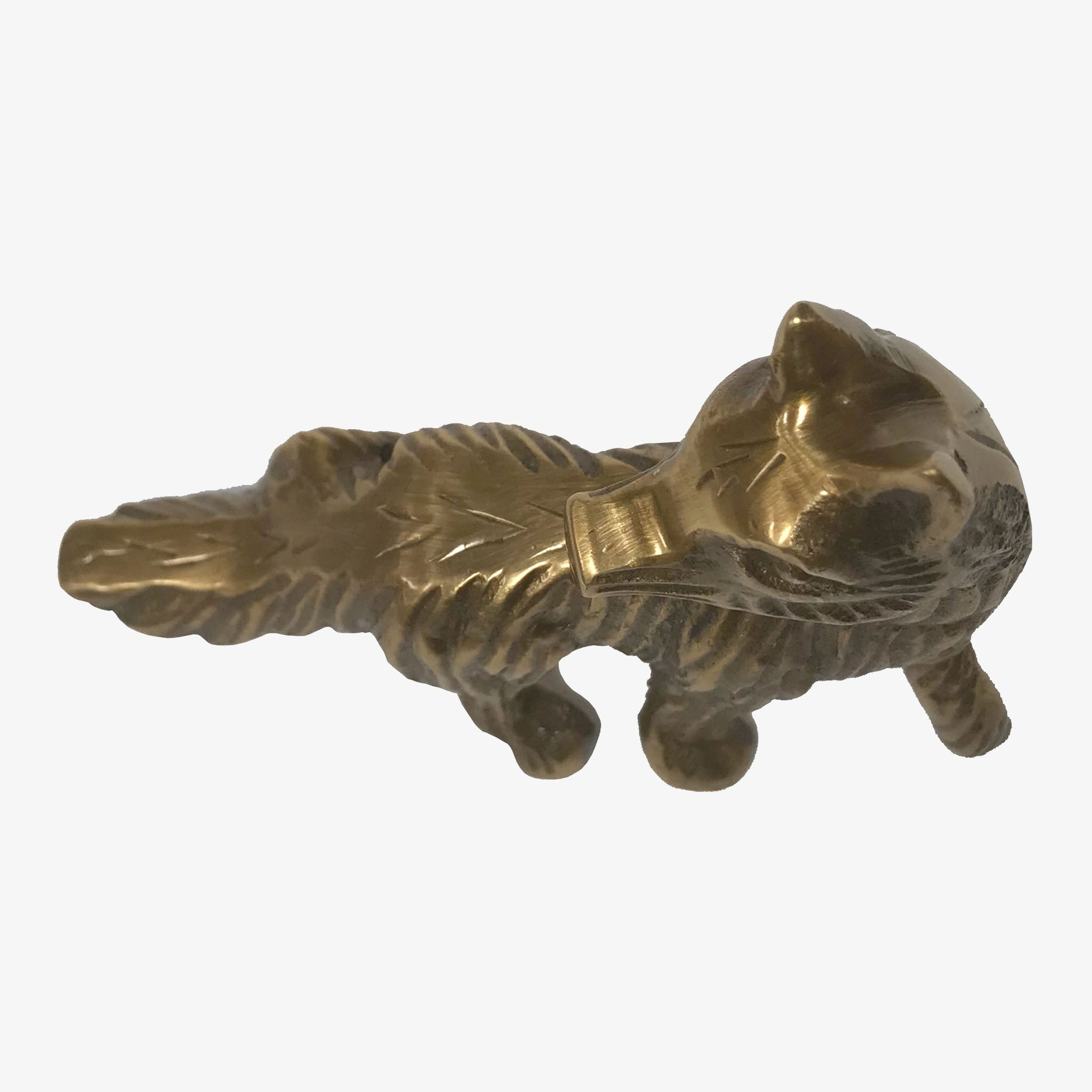 Antiqued Brass Sly Fox Paperweight - Addison West 