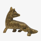 Antiqued Brass Sly Fox Paperweight - Addison West 