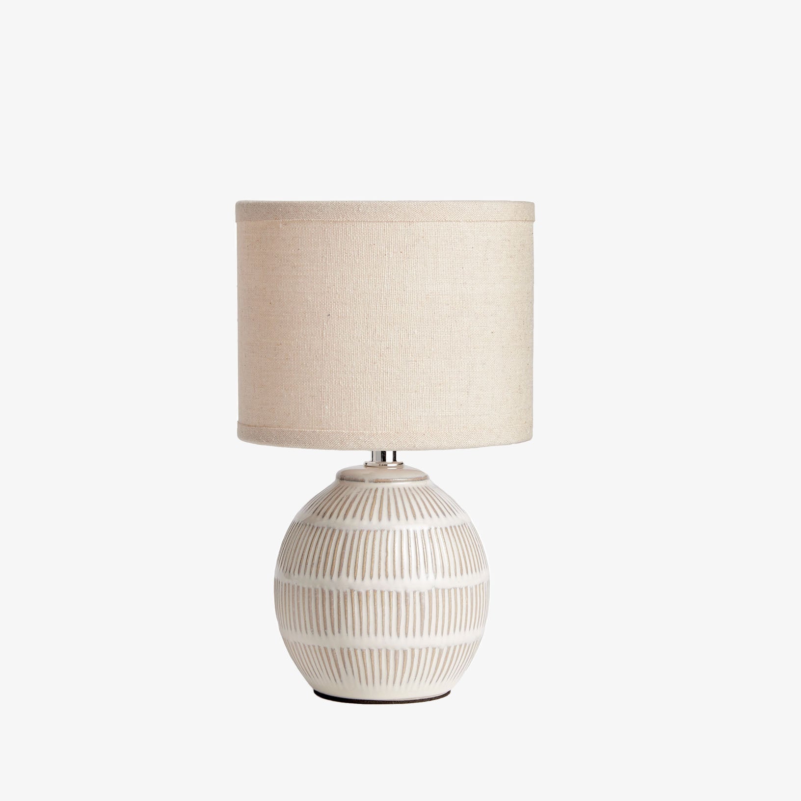 Napa Home and Garden Antoni mini lamp in white on a white background