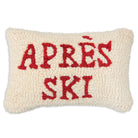 Chandler four corners Apres Ski Hand Hooked Throw Pillow on a white background