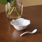 Beatriz Ball Melamine Havana Mini Bowl with Spoon on a wood table