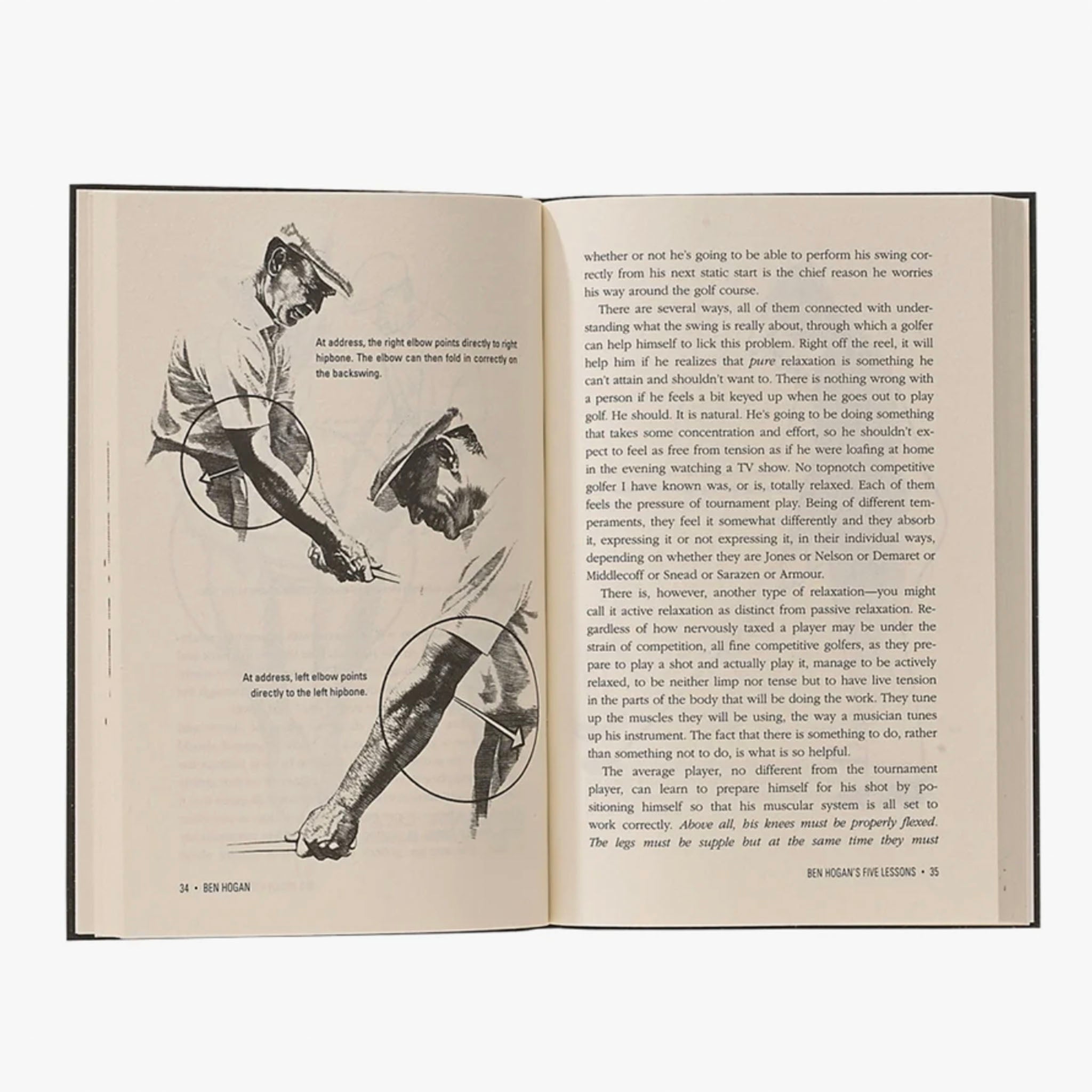 Ben Hogan's 5 Golf Lessons - Leather Bound Version - Addison West 