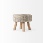 Bina Wool Stool on a white background