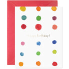 Birthday Dots Greeting Card on a white background